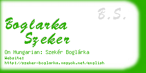 boglarka szeker business card